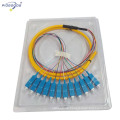 Bunched Glasfaser Pigtail Fiber Optic fc PC-Stecker 12cores, Singlemode